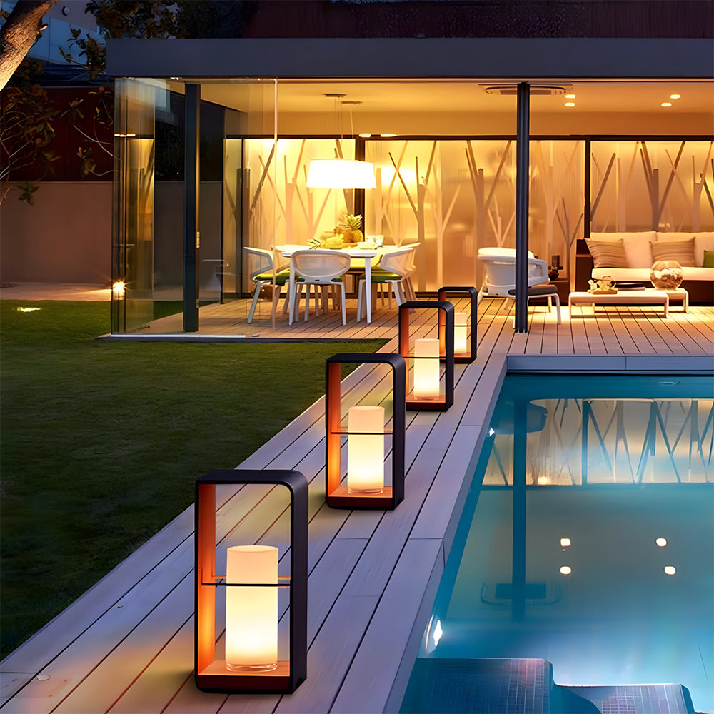 Minimalist Solar Garden Lights Waterproof Post Lights