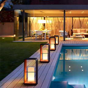 Minimalist Solar Garden Lights Waterproof Post Lights