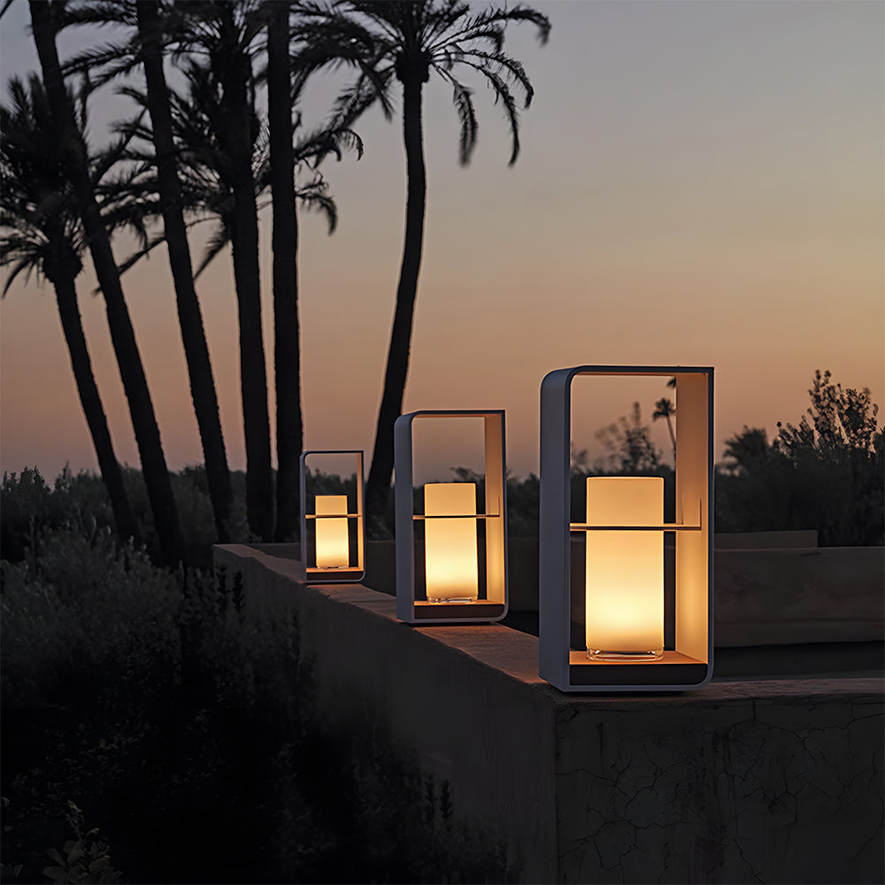 Minimalist Solar Garden Lights Waterproof Post Lights