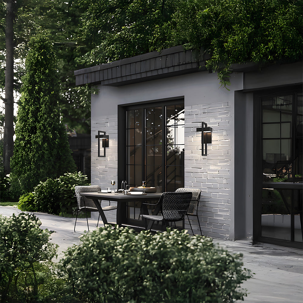 Modern Waterproof Geometric Outdoor Wall Lights for Porch Entrance