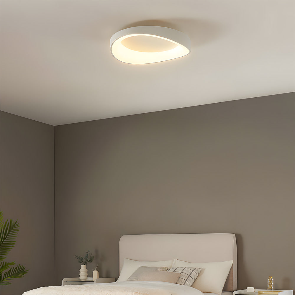 Nordic Cream Style Acrylic LED Ceiling Light For Bedroom