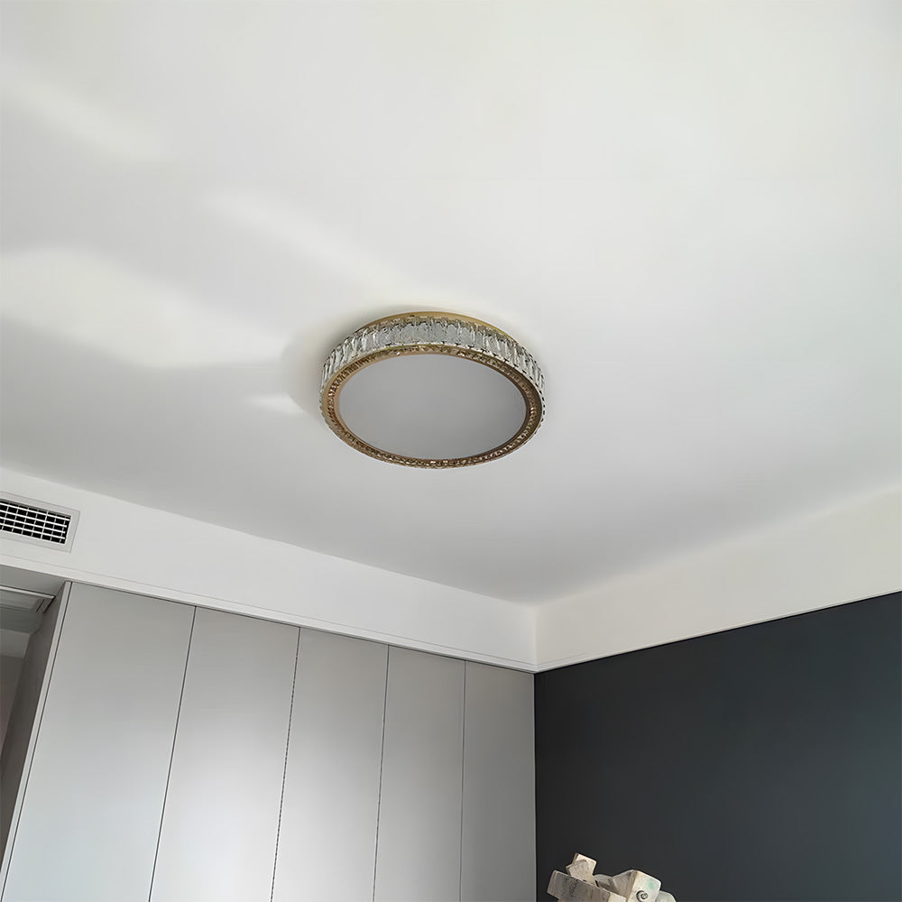 Minimalist Crystal Chandelier LED Flush Mount Ceiling Lights