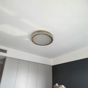 Minimalist Crystal Chandelier LED Flush Mount Ceiling Lights