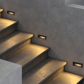 Outdoor Sensor Black Step Lights