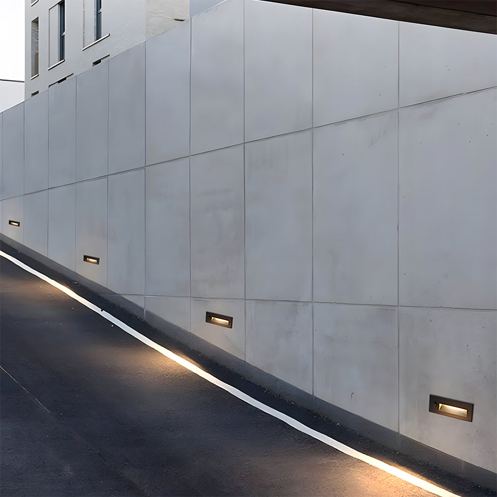 Outdoor Sensor Black Step Lights