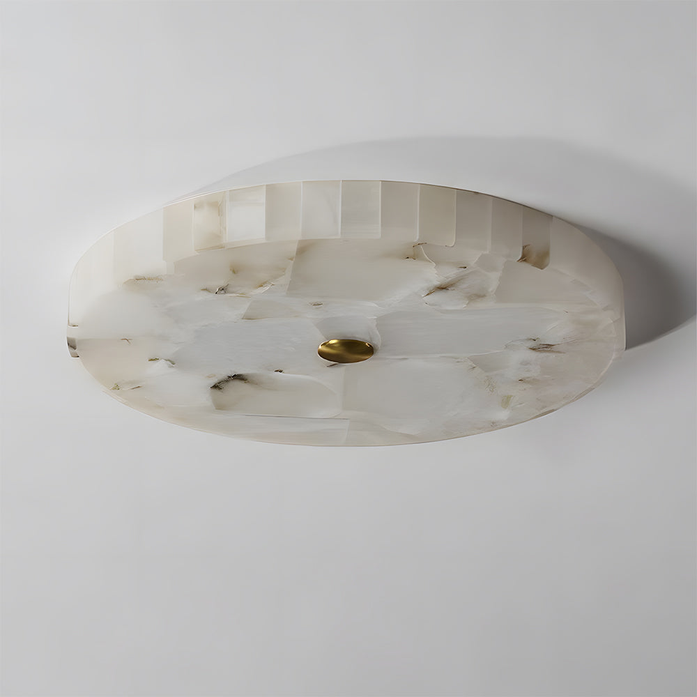 Modern Alabaster Flush LED Ceiling Lights for Living Room Bedroom