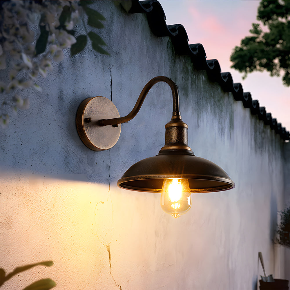 Retro Industrial Waterproof Outdoor Wall Lights for Courtyard/Balcony