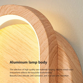 Retro Wood LED Wall Light For Living Room