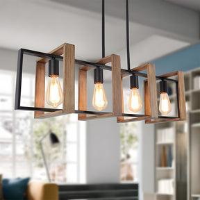 Black Modern Pendant Lighting Dining Room Farmhouse Chandelier