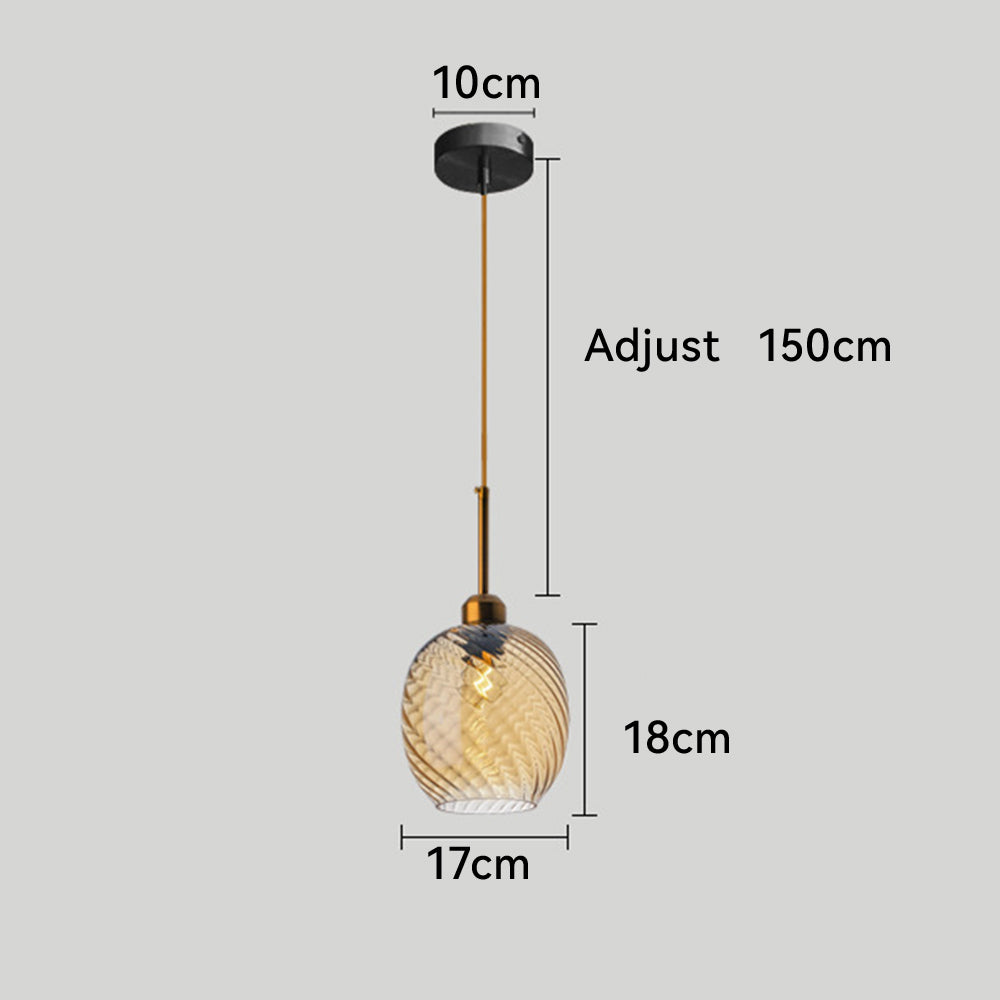 Contemporary Simple Glass Pendant Light