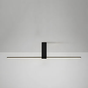 Modern Minimalist Aluminium LED Linear Semi Flush Mount Ceiling Light for Living Room Bedroom Hallway