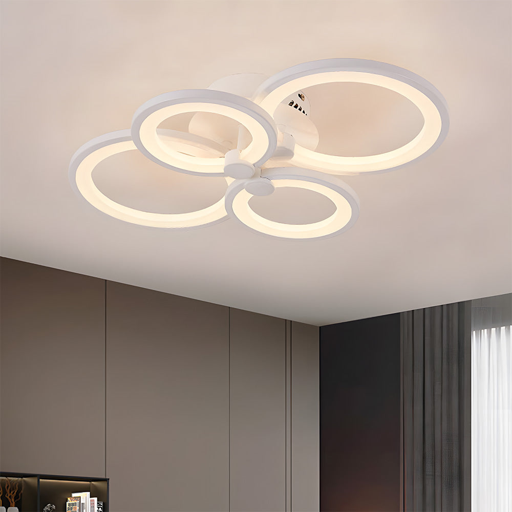 Unique Design Multi-circle LED Living Room Ceiling Light