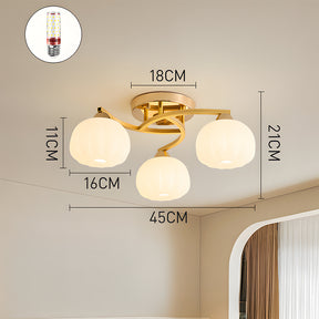 Contemporary Modern Semi-Flush Mount Ceiling Light