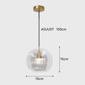 Simple Modern Glass Pendant Lights for Living Room