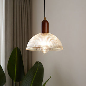 Wabi-Sabi Glass Bedroom Clear Pendant Lights