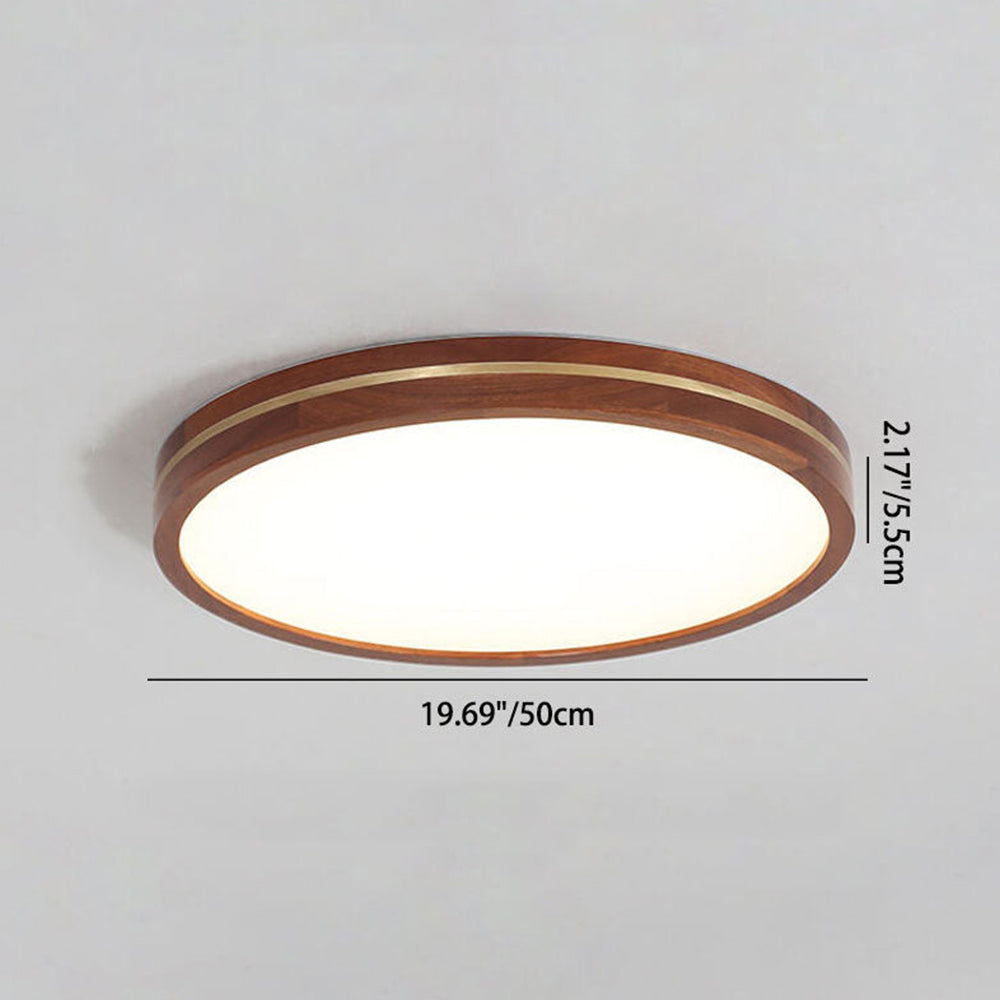 Simple Brown Dimmable LED Ceiling Light