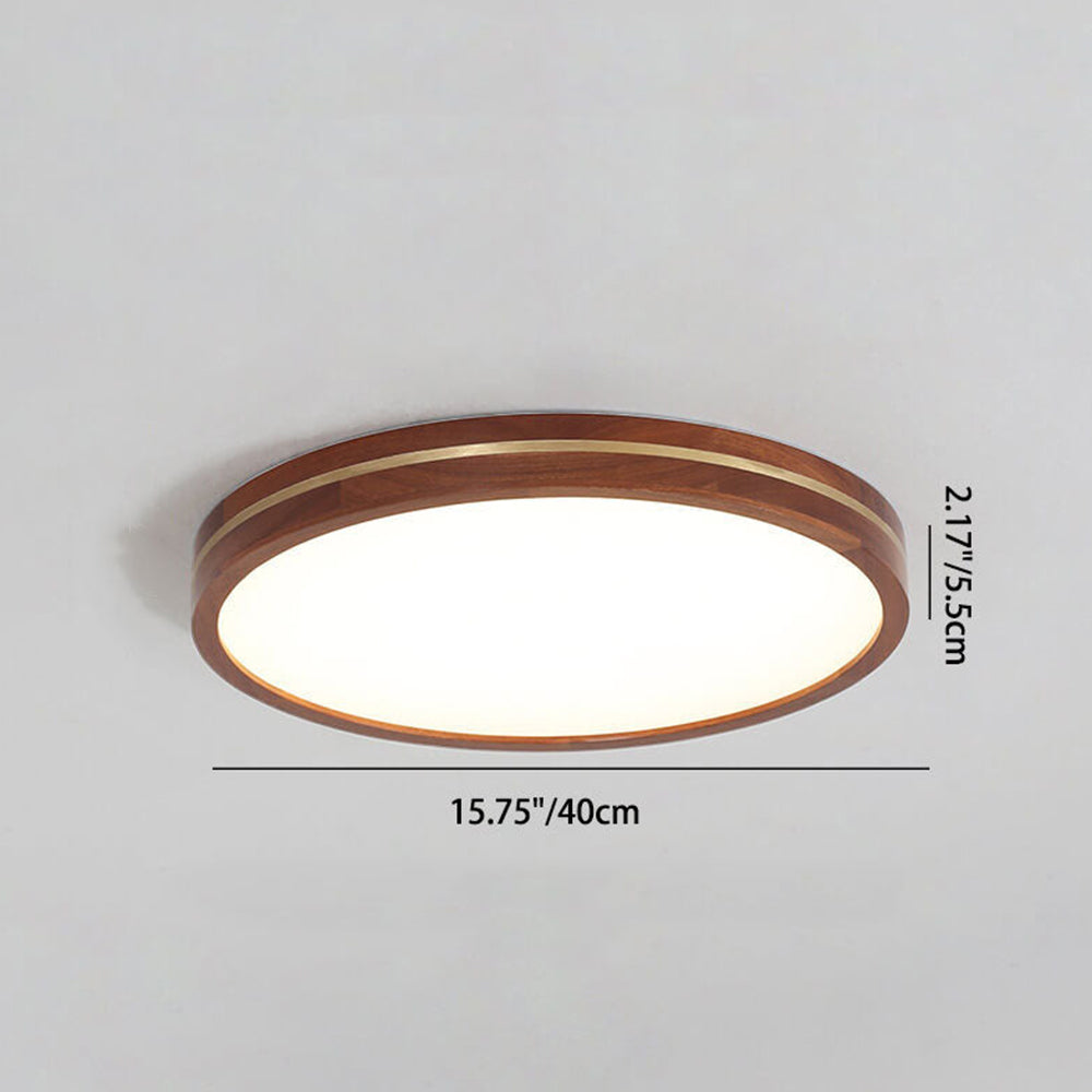 Simple Brown Dimmable LED Ceiling Light