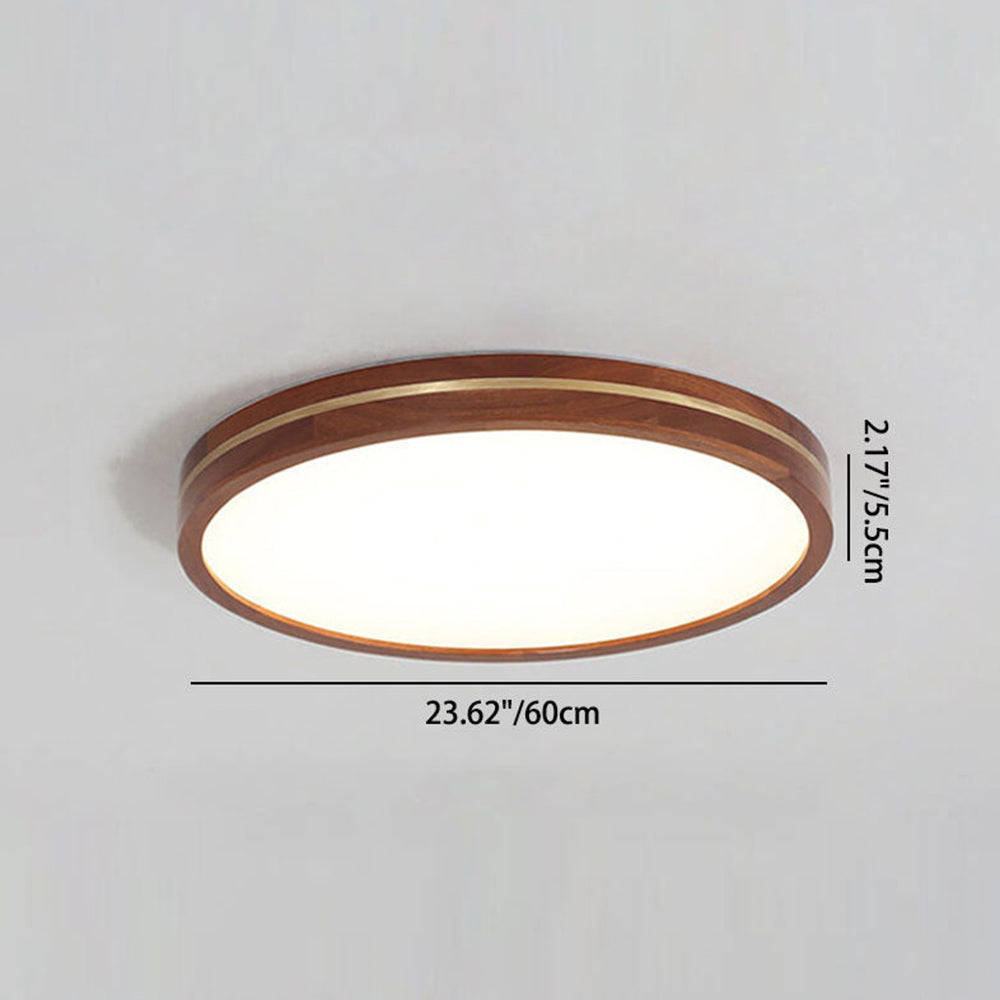 Simple Brown Dimmable LED Ceiling Light