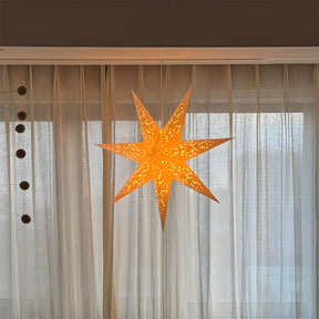 Nordic 7-points Paper Star Pendant Lights for Christmas Decoration