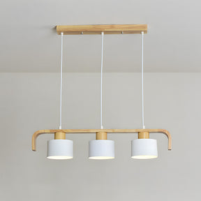 Modern Iron Wooden Pendant Lights for Kitchen Island Dining Room