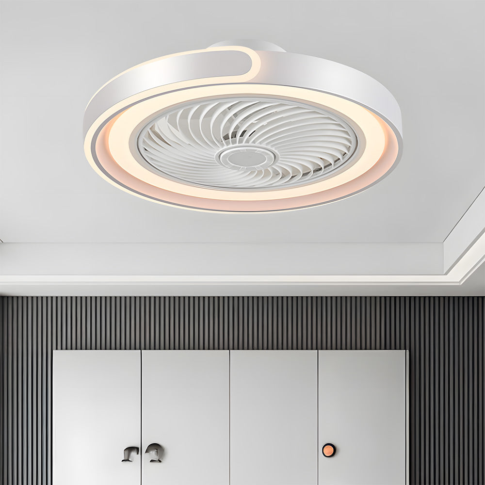Modern LED Dimmable Ceiling Fan With Remote Light