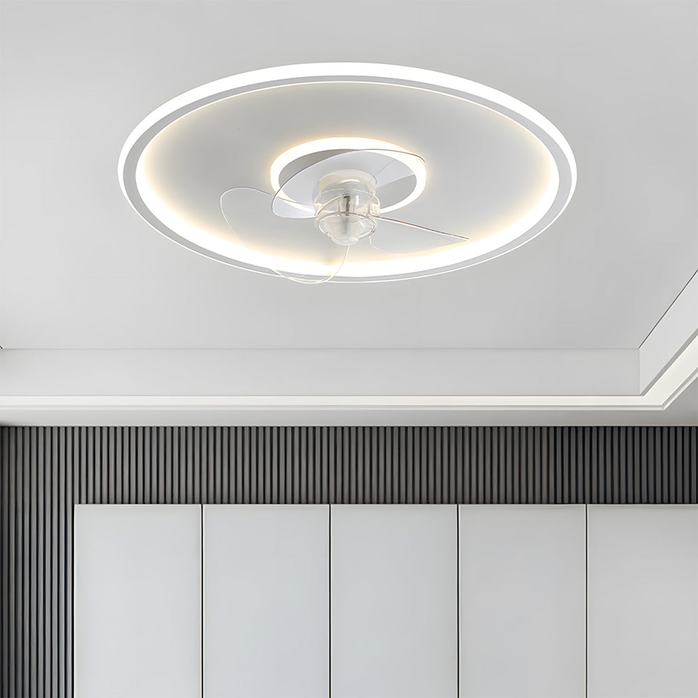Modern LED Dimmable Ceiling Light Fan With Remote Light 6-Speed Adjustable Wind Speed