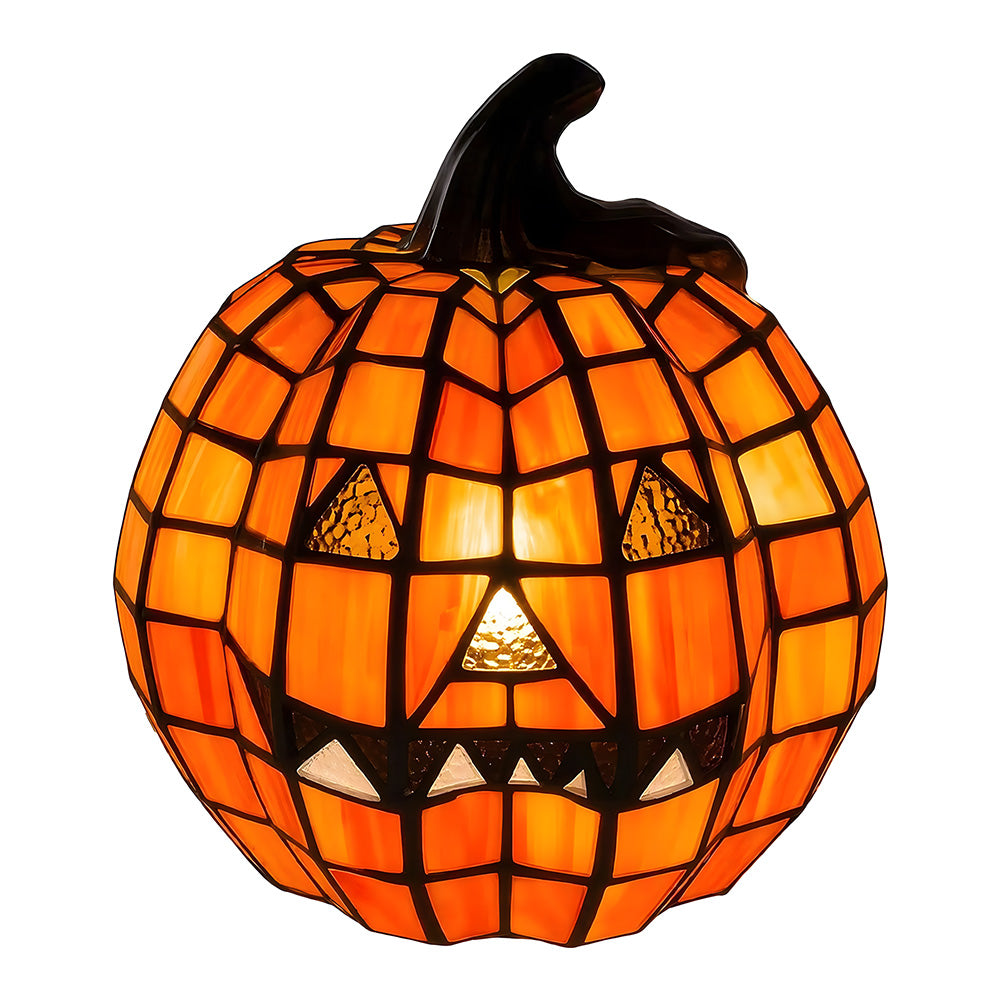Halloween Glowing Pumpkin Decor Table Lamp for Bedroom Tabletop Decoration