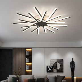 Stylish Multi Arm Acrylic LED Ceiling Lights for Living Room