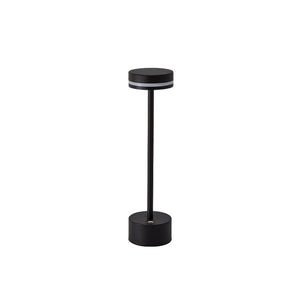 Modern I-Shaped Metal Rechargeable Dimmable Touch Table Lamp for Bedroom Tea Room