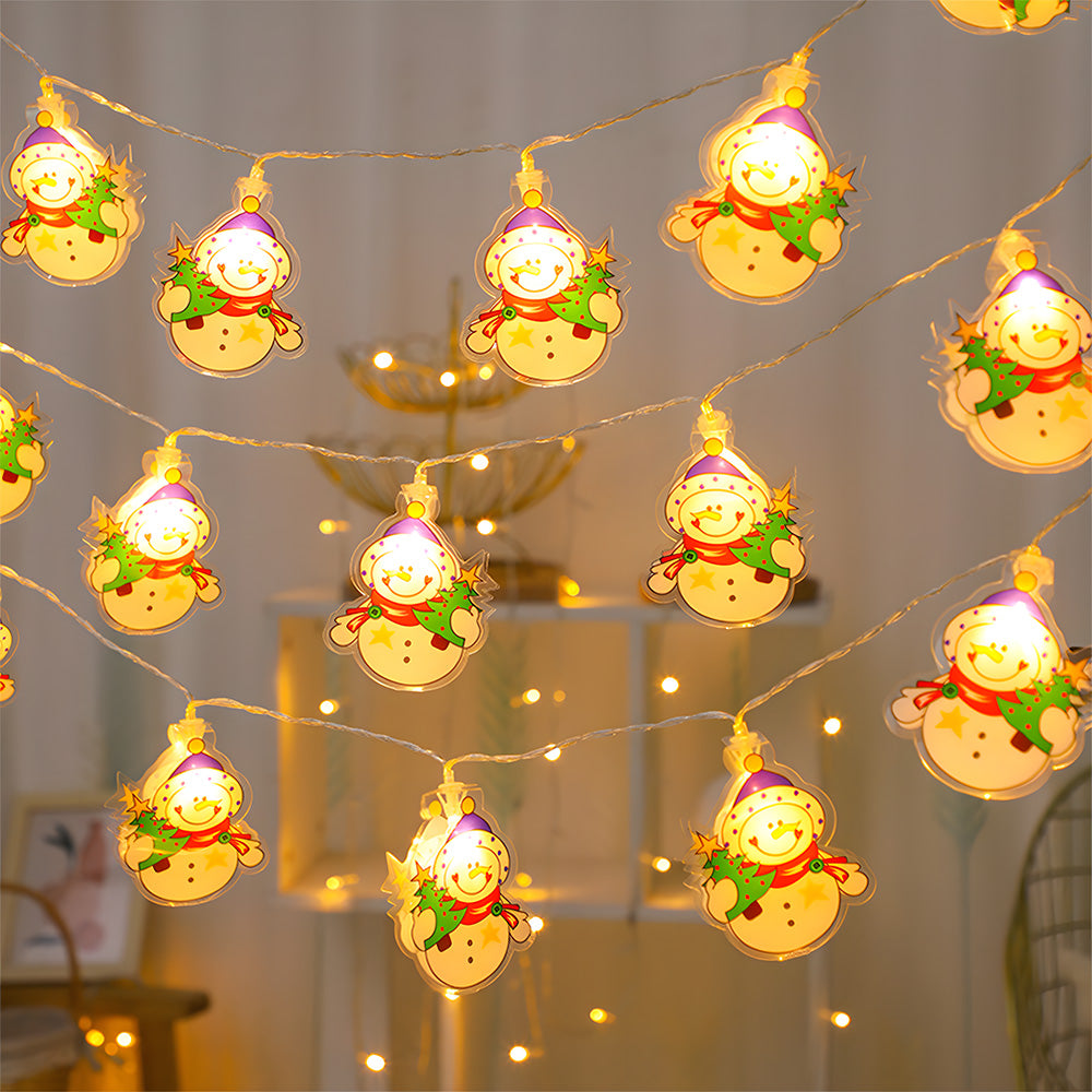 Indoor Decor Father Christmas Battery Powered String Lights