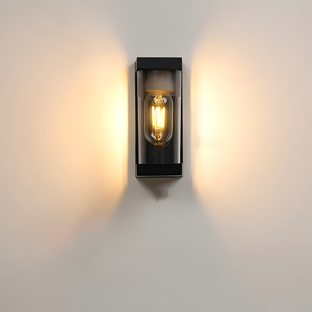 Vintage Aluminium Glass Wall Lights for Entryway Patio