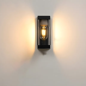 Vintage Aluminium Glass Wall Lights for Entryway Patio