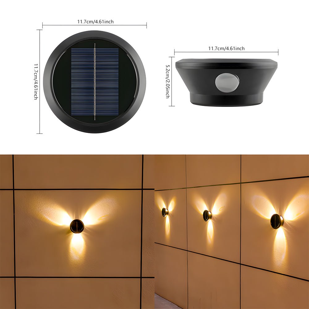 Outdoor Waterproof Wall Lights Solar Wall Sconce for Garden Patio