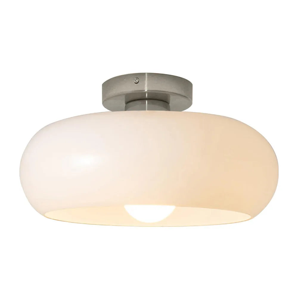 Retro Round Glass Living Room Ceiling Lights