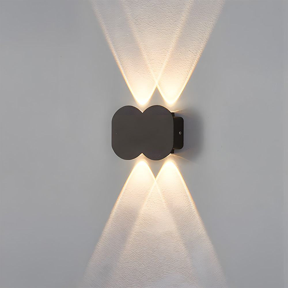 Modern Circular Aluminium LED Outdoor Wall Lights for Garage