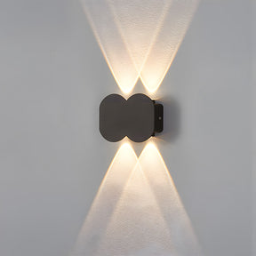 Modern Circular Aluminium LED Outdoor Wall Lights for Garage