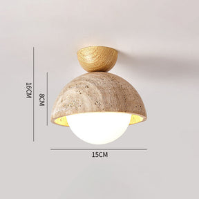 1-Bulb Stylish Stone Hallway Ceiling Lights