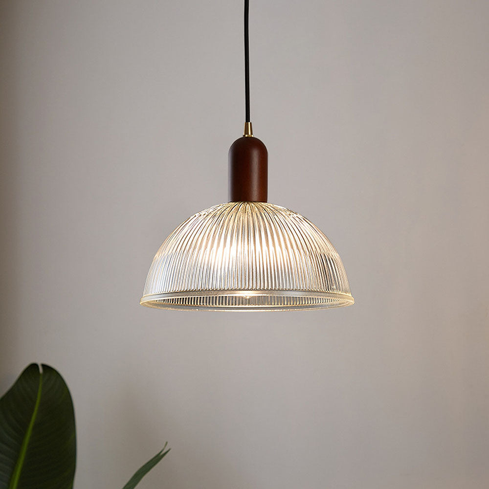 Wabi-Sabi Glass Bedroom Clear Pendant Lights