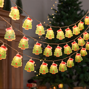 Santa Claus Christmas Tree Snowman Decorative String Lights