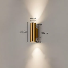 Outdoor Wall Light Waterproof Up and Down Wall Lamp for Patio Entryway