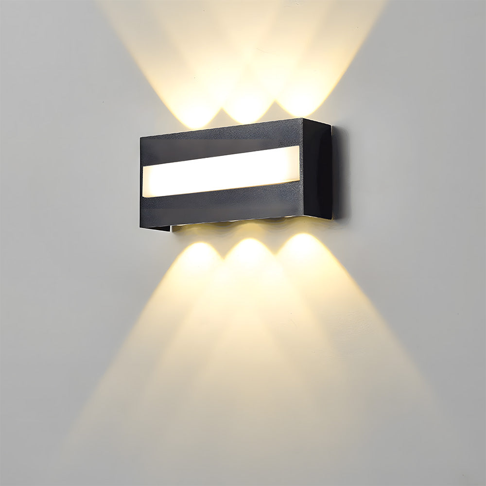 Black Outdoor LED Wall Lights for Patio Garage