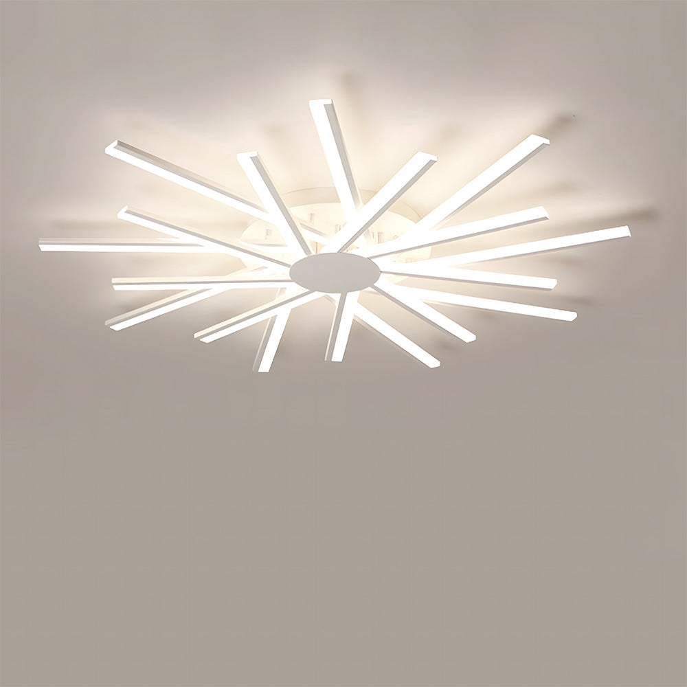 Stylish Multi Arm Acrylic LED Ceiling Lights for Living Room