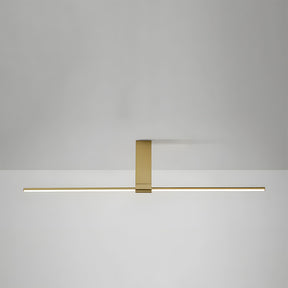 Modern Minimalist Aluminium LED Linear Semi Flush Mount Ceiling Light for Living Room Bedroom Hallway