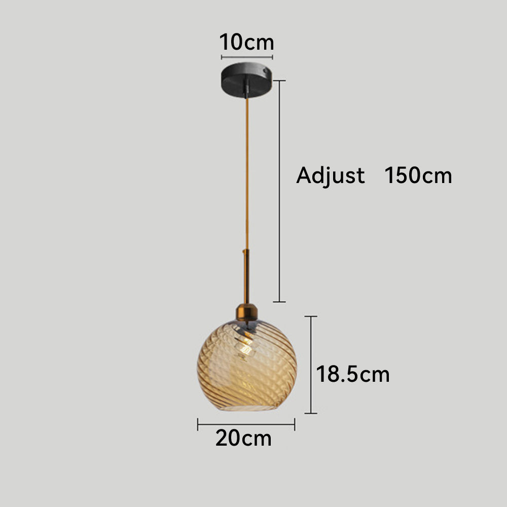 Contemporary Simple Glass Pendant Light