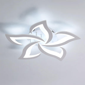 Contemporary Flower Shape Iron LED Ceiling Light For Living Room