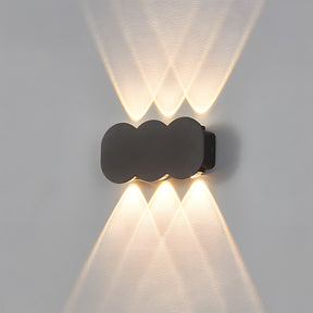 Modern Circular Aluminium LED Outdoor Wall Lights for Garage