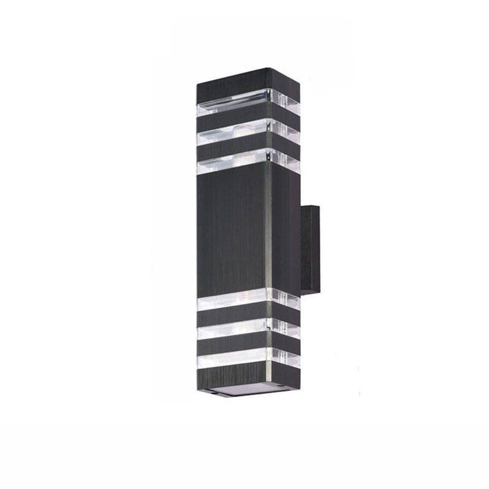 Modern Layered Outdoor Wall Lights with Optional PIR Sensor for Porch Patio