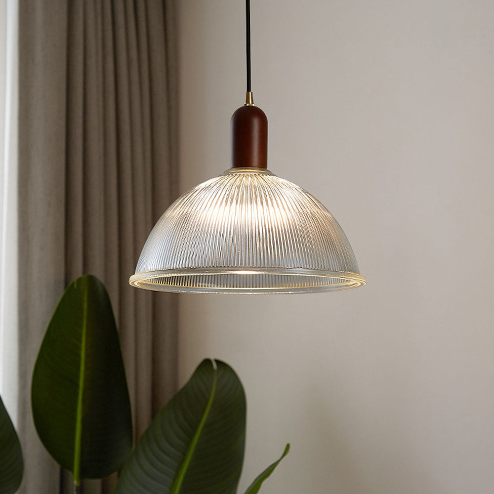 Wabi-Sabi Glass Bedroom Clear Pendant Lights