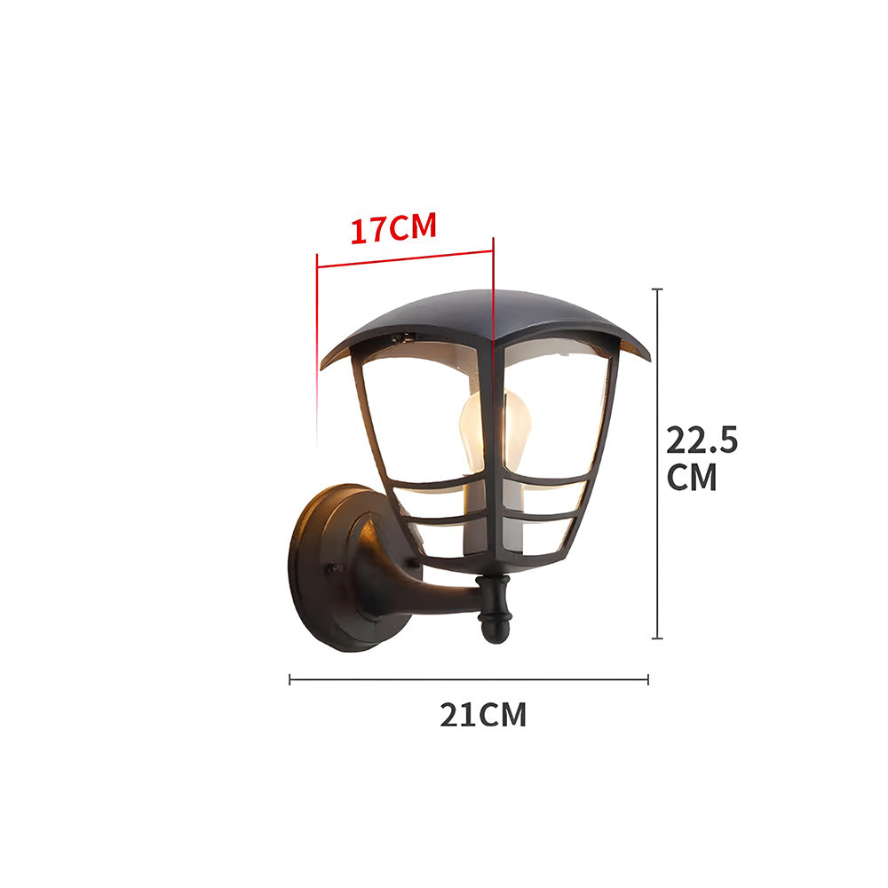 IP44 Weather-resistant Black Outdoor Lights for Garden