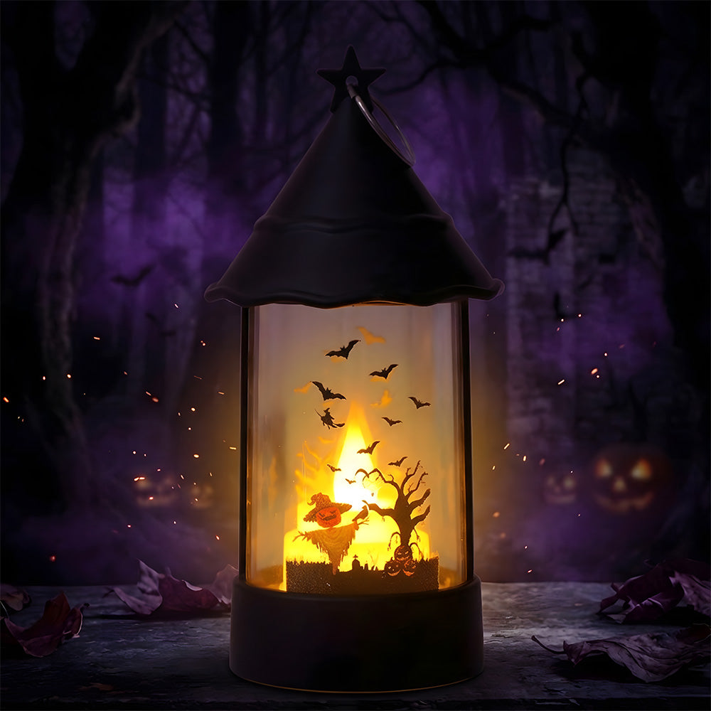 Halloween Indoor Decorations Castle Ghost LED Table Lamp for Night Party